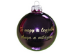 Kép 2/2 - "Te vagy a legjobb Anya a világon" fényes lila 8cm - Karácsonyfadísz