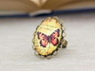 Kép 1/2 - Üveglencsés pillangó gyűrű