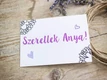 Szeretlek Anya kulcstartó hematittal