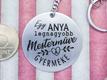 Kép 3/4 - Anya legnagyobb mesterműve acél medálos kulcstartó