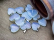 Kép 1/2 - Opalit üveg szív ásvány medál