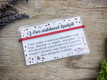 Kép 3/4 - Kabbala védelmező vörös microcord karkötő kártyával