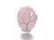 Kép 7/10 - Életfa rózsakvarc ezüst színű gyűrű