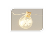 Kép 4/5 - 15 LED-es elemes gömb karácsonyi dekoráció