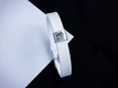 Kép 1/5 - Esküvőtök napja egyedi medálos MoMents fehér színű szilikon karkötő