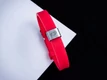 Kép 1/5 - Monogram egyedi medálos MoMents piros színű szilikon karkötő