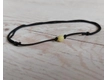 Kép 2/3 - Vékony pöttöm microcord karkötő sárga jáde ásványgyönggyel