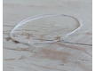 Kép 2/3 - Fehér vékony pöttöm microcord karkötő fehér jáde ásványgyönggyel