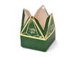 Kép 2/4 - Karácsonyi mintás hajtogatható papír piramis ékszerdoboz