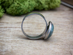 Kép 2/4 - Vonzó indiai achát pöttöm acél gyűrű