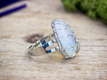 Kép 2/7 - Életfa opalit ezüst színű gyűrű