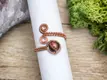 Kép 2/2 - Macskaszem réz drót gyűrű