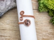 Kép 2/2 - Rodonit réz drót gyűrű