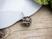 Kép 2/4 - Rodonit ezüst színű drót medál