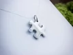 Puzzle kirakó 3 db egyedi acél medálos szett