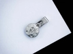 Kép 1/2 - Szeretet cikrónia kristályos ezüst színű MoMents függő charm