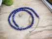 Lápisz lazuli ásvány köves nyaklánc 6mm