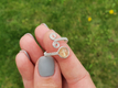 Kép 2/4 - Citrin ezüst színű drót gyűrű