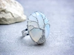 Kép 1/9 - Életfa opalit ezüst színű gyűrű
