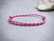 Kép 1/4 - Motivált pink paracord karkötő