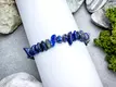 Kép 2/8 - Nyitottság lápisz lazuli szemcse ásvány karkötő