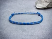 Kép 1/2 - Derűlátás kék paracord karkötő