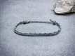 Kép 1/4 - Alázatosság szürke paracord karkötő