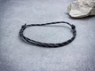 Kép 1/5 - Szövetkezés fekete paracord karkötő
