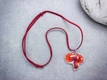 Kép 3/3 - Flandria vörös pipacsa műgyanta nyaklánc