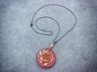 Kép 2/2 - Cseresznyekvarc talizmán műgyanta nyaklánc