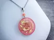 Kép 1/2 - Cseresznyekvarc talizmán műgyanta nyaklánc