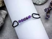 Crystal Chic ametiszt ásvány karkötő