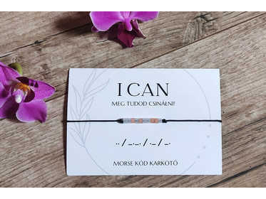 I can - Meg tudod csinálni morse kód karkötő