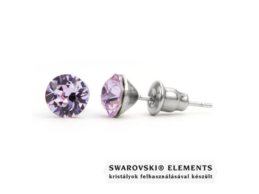 Jazzy világos lila Swarovski® kristályos fülbevaló - Violet