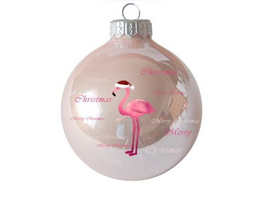Sapis flamingó - Karácsonyfadísz