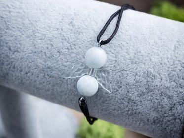 Termékenység angyal holdkő microcord karkötő