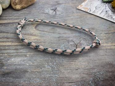 Stabilitás barna paracord karkötő