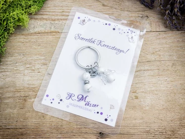 Szeretlek Keresztanya kulcstartó howlittal