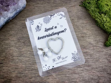 Leszel a koszorúslányom kulcstartó tejkvarccal