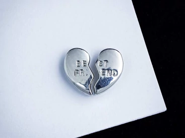 Best Friend szív ezüst színű MoMents charm