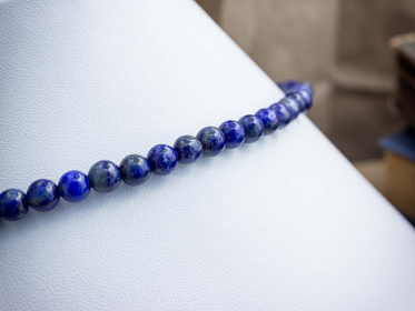 Lápisz lazuli ásvány köves nyaklánc 6mm