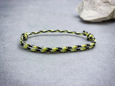 Optimizmus sárga paracord gyerek karkötő