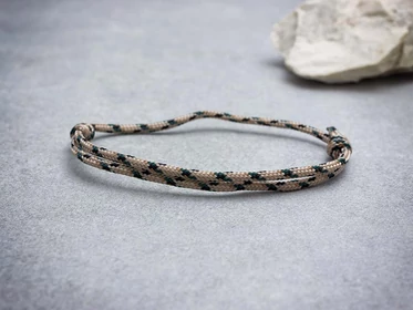 Erőforrás barna paracord gyerek karkötő