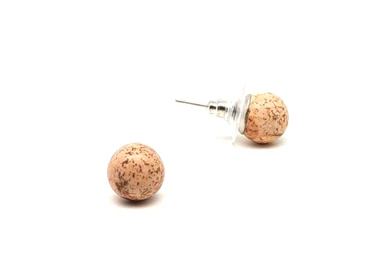 Fülbevaló golyó jáspis kép 10-10,5mm