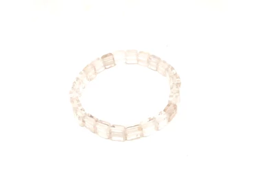 Hegyikristály négyzet karkötő 8x8x5,5mm