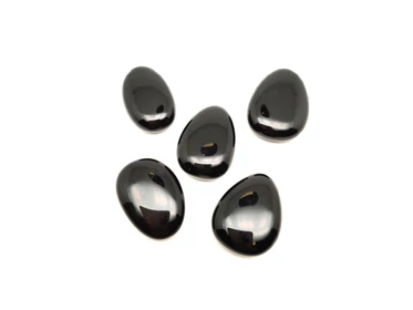 25/30mm Obszidián fekete csepp