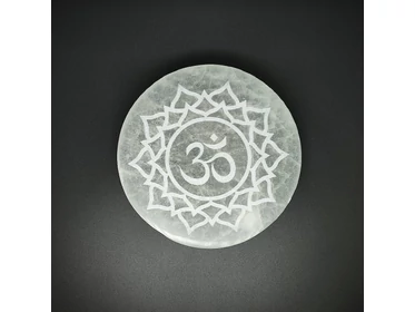 Szelenit korong om mandala 10cm