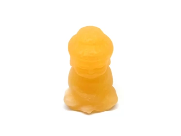 Figura Kalcit narancs Buddha 4cm