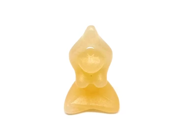 Figura Kalcit narancs jógini 4cm