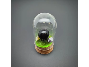 Gomba obszidián üvegben 3x6,5cm